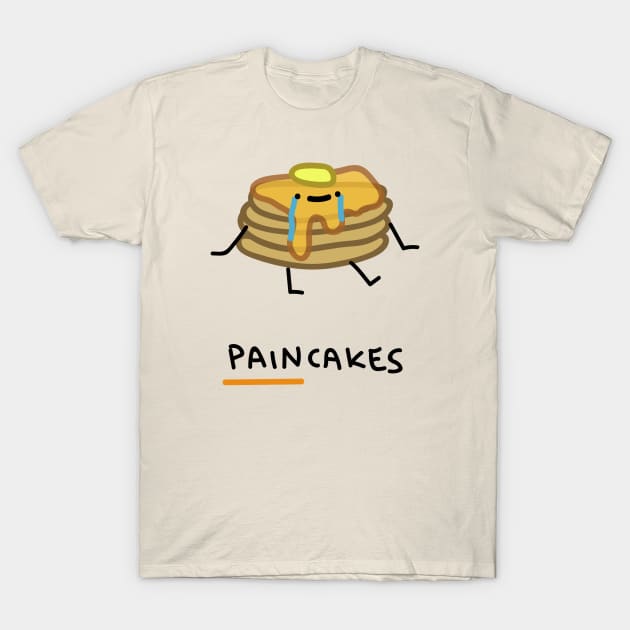 paincakes T-Shirt by Teabag Cartoon